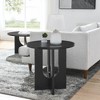 NicBex Modern Round Coffee Table with Cross Hollow Base,Small Side Table,Simple Center Table for Livng Room - 3 of 4