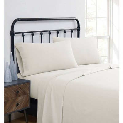 Truly Soft King Solid Flannel Sheet Set Ivory