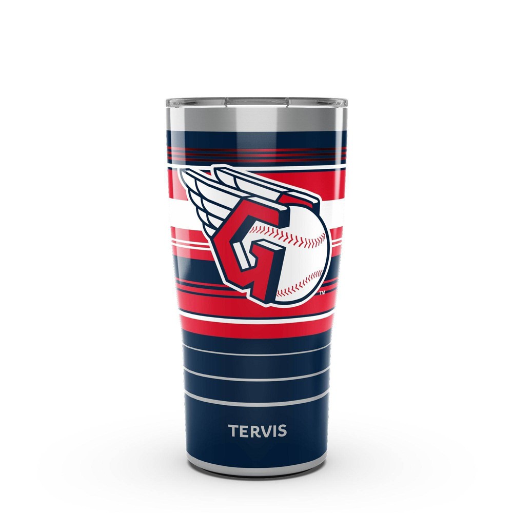 Photos - Glass MLB Cleveland Guardians 20oz Hype Stripes Stainless Steel Tumbler 