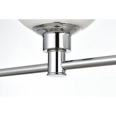 Modern Brass and Frosted White Glass 2-Light Wall Sconce