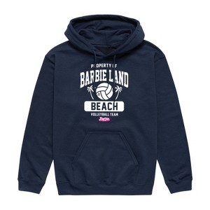 Men's - Barbie - Property of Barbie Land Beach Volleyball Graphic Fleece Pullover Hoodie - 1 of 3