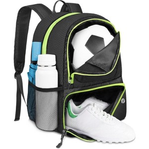 Multi-Sport Backpack with Ball Holder, Water-Resistant Soccer Bag for Large Gym Bag for Sports Gear - 1 of 4