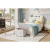 Multifunctional Storage Bench with Safety Hinges, 300 lbs Capacity Toy Chest, Entryway Bench, Shoe Organizer for Bedroom Living Room - 2 of 4
