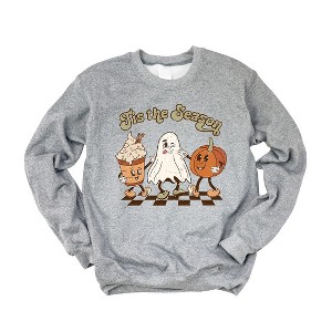 Simply Sage Market Women's Graphic Sweatshirt Checkered Fall Tis The Season - 1 of 2