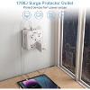 Surge Protector 8 Outlet Extender, Multi Outlet Splitter with 3 USB Wall Charger (1 USB C Port), 3-Sided Multiple Plug Power Strip, Charging Station - 3 of 4