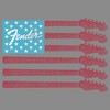 Juniors Womens Fender Guitar Flag Logo Cowl Neck Sweatshirt - 2 of 4