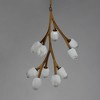 ET2 Lighting Blossom 10 - Light Pendant in  Natural Aged Brass - 3 of 4