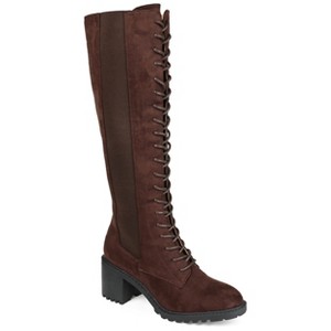 Journee Collection Womens Jenicca Stacked Heel Knee High Boots - 1 of 4