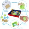 Kids Sand Kit, 43PCS Set w/ Tools, 3lbs Sand, 6 Construction Trucks & Castle Molds, Foldable Sand Box Storage Bin Tote, Sandbox Toys for Boys Girls - 3 of 4