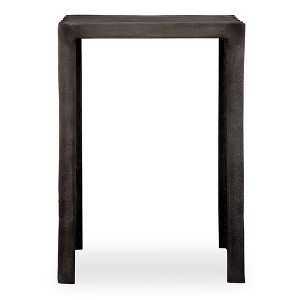 Uttermost In The Groove Aluminum Accent Table - 1 of 4