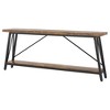 Resenkos Console Table, Sofa Table, 70.9" Console Table, Extra Long Sofa Table Behind Couch,Dark Brown & Black - 2 of 4