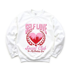 Simply Sage Market Women's Graphic Sweatshirt Self Love Social Club - 1 of 4