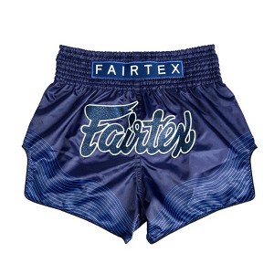 Fairtex BS1930 Blue Ocean Slim Cut Muay Thai Boxing Shorts - 1 of 4