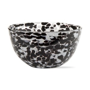 tagltd Black and White Confetti Glass Bowl, 20 oz. Dishwasher Safe - 1 of 2