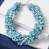 Ross-Simons 5-6mm Blue Cultured Pearl and Milky Aquamarine Torsade Necklace With Sterling Silver Size 18 - 4 of 4