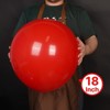PartyWoo Balloons Red Matte 18 Inch 20 pcs - 2 of 4