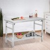 homfan 48 x 30 Inch Stainless Steel Prep Table, Commercial Worktables & Workstations - 2 of 4