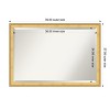 Amanti Art Owen Gold Beveled Wood Framed Bathroom Vanity Wall Mirror - 3 of 4