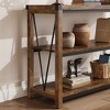 Farmhouse Entryway Table, 47 Inch Console Table with Storage, 3 Tier Wood Console Table for Living Room,  Hallway Table for Foyer, Entryway, Sofa - 3 of 4