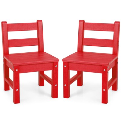Infans 2 PCS Kids Chairs Indoor Outdoor Heavy-Duty All-Weather Children Learning Chair