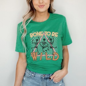 Simply Sage Market Women's Bone To Be Wild Short Sleeve Graphic Tee - 1 of 4