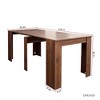 PAGED Multifunctional Extendable Console Table,Modern Entryway Table for Living Room,Entryway Hallway - 3 of 4