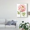 Grace Popp 'Watercolor Peony I' Canvas Art - Trademark Fine Art - 3 of 4