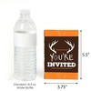 Big Dot of Happiness Gone Hunting - Fill In Deer Hunting Camo Baby Shower or Birthday Party Invitations (8 count) - 3 of 4