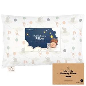KeaBabies Jumbo Toddler Pillow with Pillowcase, 14X20 Soft Organic Toddler Pillows for Sleeping, Kids Travel Pillow - 1 of 4