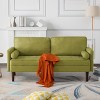 MAYEERTY 65¡± Modern Couch Loveseat Stylish Upholstered Sofa for Living Room£¬BGreen - 3 of 4