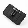 LUXMO Extra Large Horizontal Universal Nylon Pouch w/ Dual Card Slots - Black - 4 of 4
