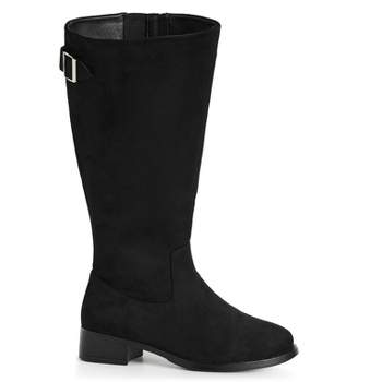 Women's WIDE FIT Camari Tall Boot - black | EVANS