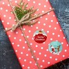 Wrapables Christmas Stickers Label Roll, Holiday Stickers for Sealing Cards, Envelopes, Gift Boxes, Festive Party Favors (500 pcs), Red & White - 4 of 4