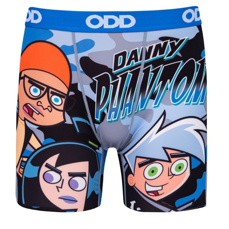 Odd Sox Men's Novelty Underwear Boxer Briefs, Danny Phantom Camo, 1 of 5
