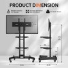 Vynxaria FANCO Universal Swivel TV Stand for 32¨C80 inch TVs, Height Adjustable Table Top TV Stand Mount with Tilt, Max VESA 600x400mm (Black) - 2 of 4