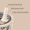 HydroJug Traveler - Water Bottle with Handle & Flip Straw - Leak Resistant Tumbler, Insulated, Stainless Steel & Rubber Base - 3 of 4