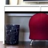 LunaLulinlk 5 Gallon Trash Can, Plastic Office Trash Can, Black Marble - 3 of 4