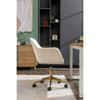 NicBex Adjustable Swivel Office Chair with Gold Metal Legs for Work Study,Home Office Desk Chair with Wide Seat,Vanity Chair - 4 of 4