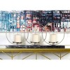 Set of 3 Contemporary Silver Aluminum/Glass Rings Light Candle Holder - Olivia & May - 3 of 4