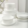 Stone Lain Fosca 16-Piece Dinnerware Set Bone China, Service for 4, Matte White - image 3 of 4