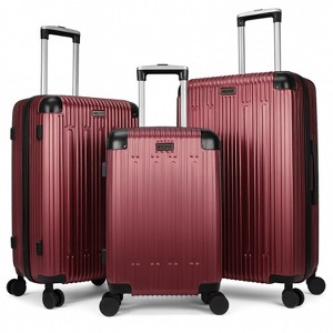 World Traveler Dejuno Cornwall 3-Piece Lightweight Hardside Spinner Luggage Set - 1 of 4