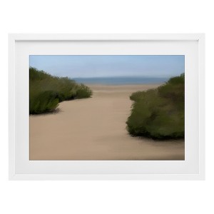 Stupell Industries Long Beach Path Framed Print Under Glass - 1 of 4