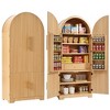 JANSNO 72" Arched Kitchen Pantry Cabinet with 8 Door Shelves, 3 Adjustable Shelves, Hidden Drawer - 2 of 4