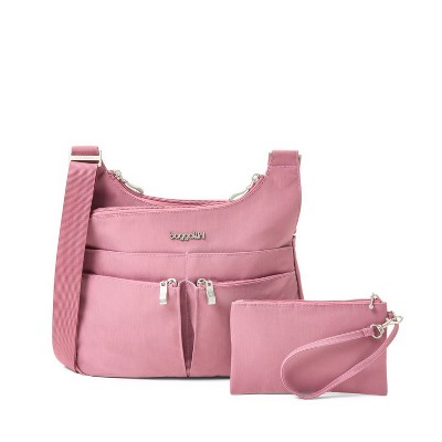 baggallini Women's Cross Over Crossbody Bag with RFID Wristlet