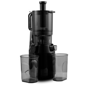 Elite Cuisine 5.2" X-large Mouth Whole Fruit Cold Press Slow Juicer - Black - 1 of 4
