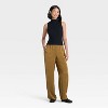 Women's Crinkled Satin Pull-On Pants - A New Day™ - 3 of 3