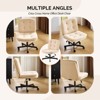 Karl Home | Tufted Teddy Fleece Swivel Chair With Reclining And Foot Studs - 2 of 4