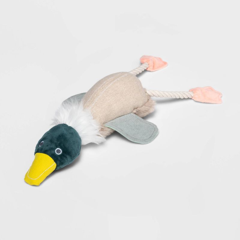 Bird Plush with Rope Dog Toy - M/L - Boots &#38; Barkley&#8482;, 1 of 8