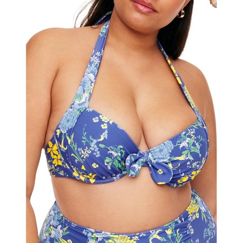 Adore Me Women's Shelby Swimwear Top 42d / Bustling Bouquet C05