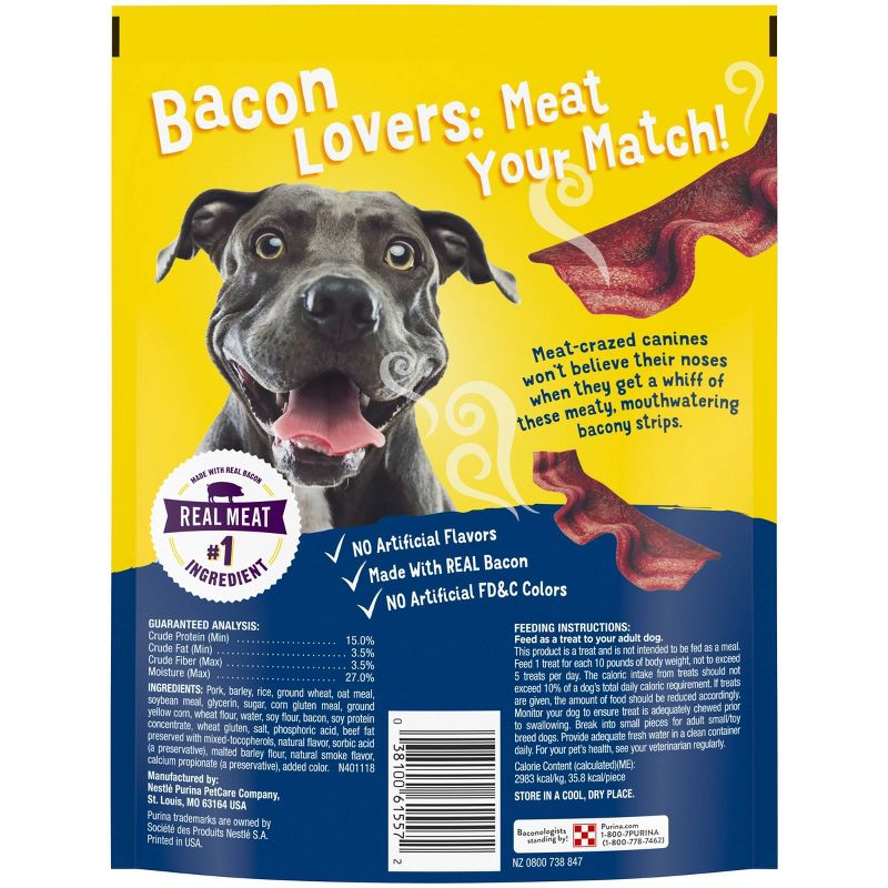 Purina Beggin' Strips Bacon & Beef Flavor Chewy Dog Treats, 3 of 9